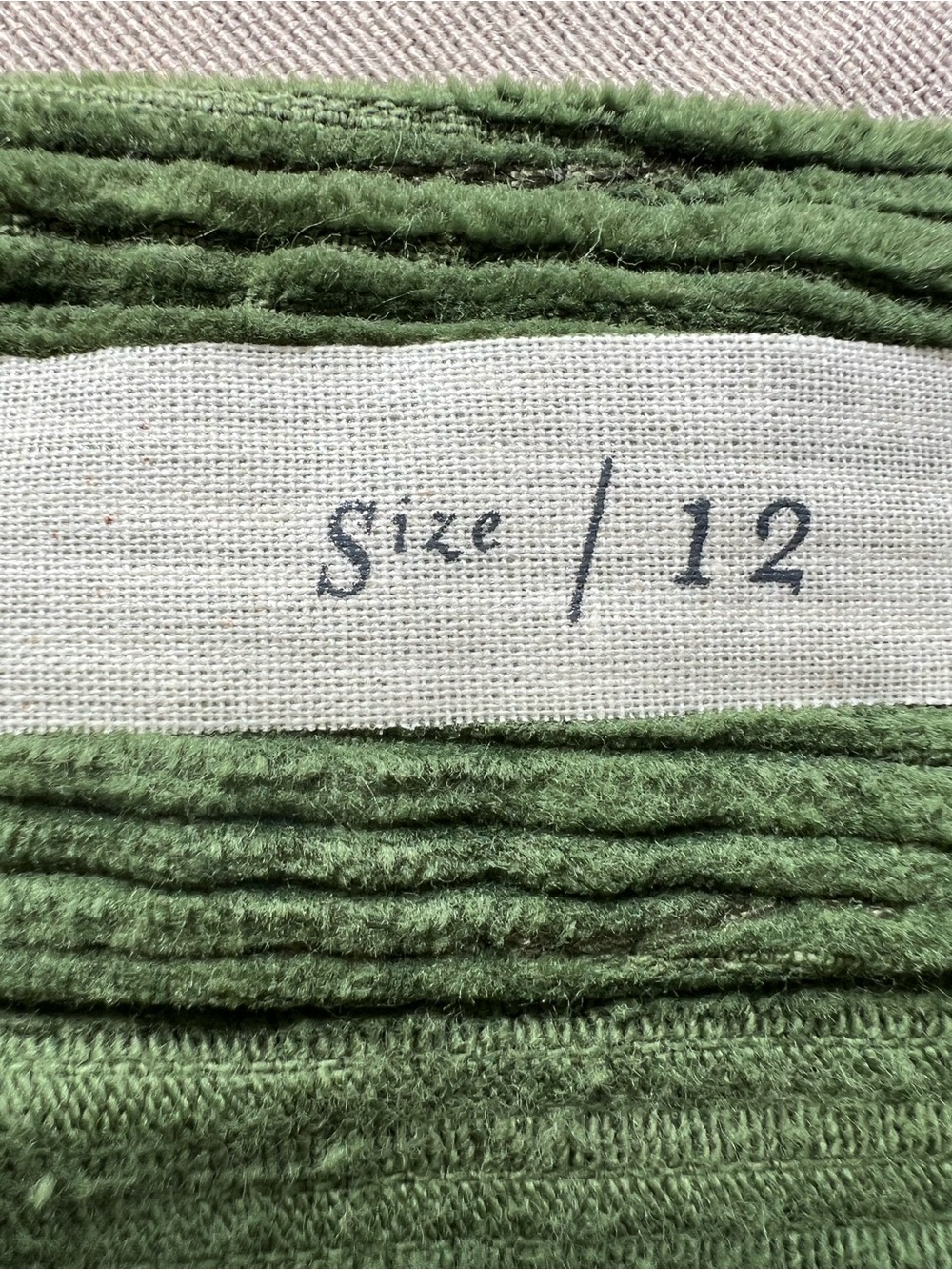 Pilcro and the Letterpress Olive Green Corduroy Midi Skirt - Picture 7 of 14